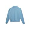 Adidas Originals Trefoil Logo Print Zip Sweatshirt Men Tops Blue GL9943