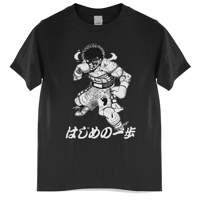 Hajime No Ippo T-Shirt Japanischer Anime Ashita no Joe Megalo Box Sommer Baumwoll-T-Shirt Herrenbekleidung Kurzarmhemd
