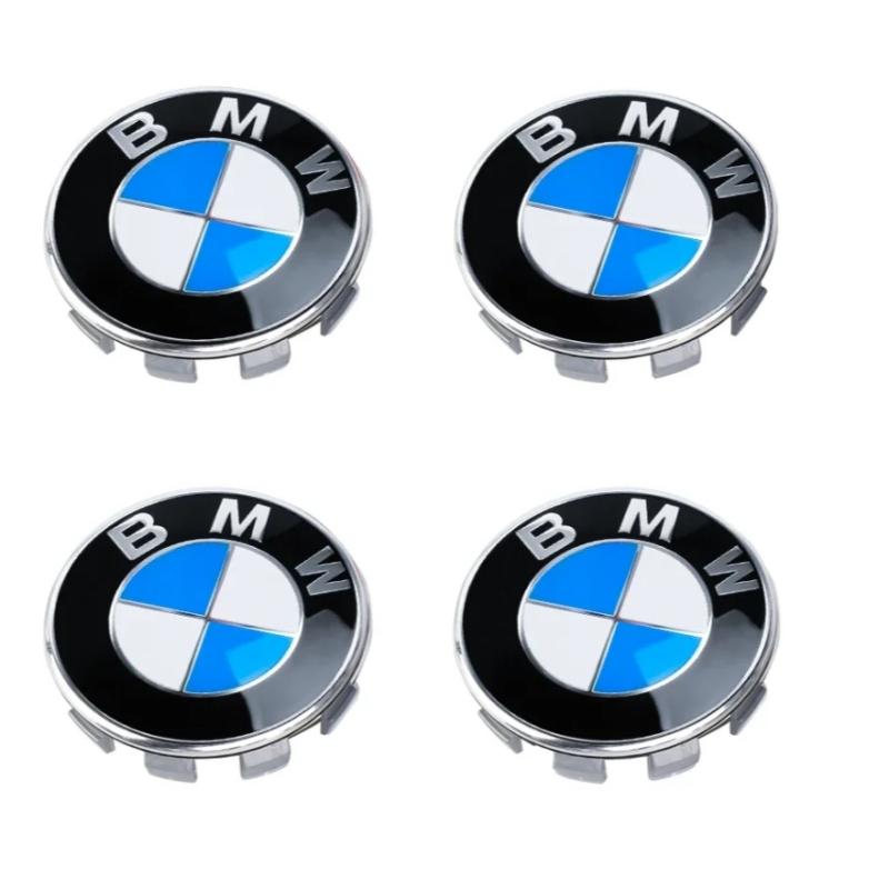 Hot For BMW M 4Pcs 56mm 68mm Car Badge Wheel Center Cover Hub Caps for BMW Z4 M3 M5 X5 X3 E46 E90 E39 F10 F20 F30 G20 E60 X6 Auto Accessories