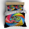 Colorful Abstract Three-Piece Set Soft Comfortable Duvet Cover Bedding Set Included 1*Duvet Cover & 2*Pillowcases, Gift