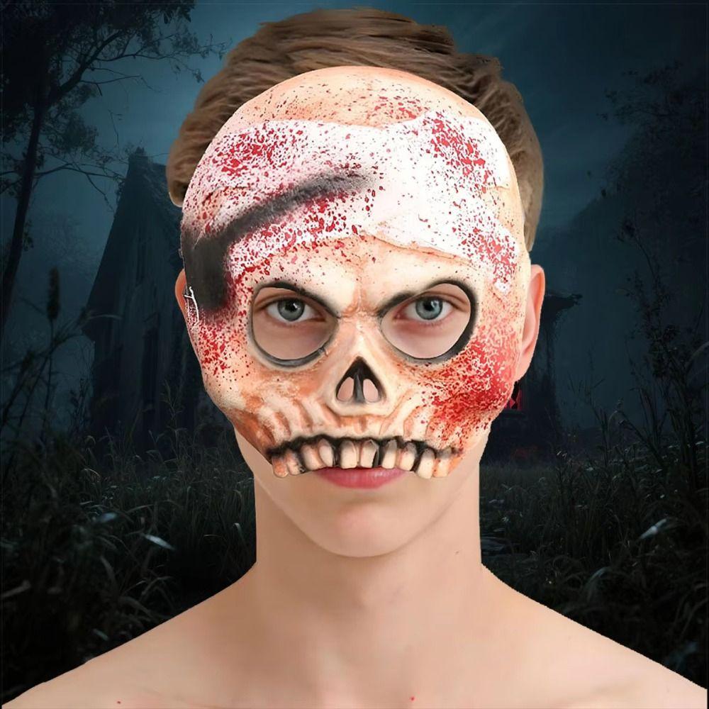 Realistic Masquerade Party Mask Creativity Bloody Skull Mask Halloween Cosplay Mask  Male Female