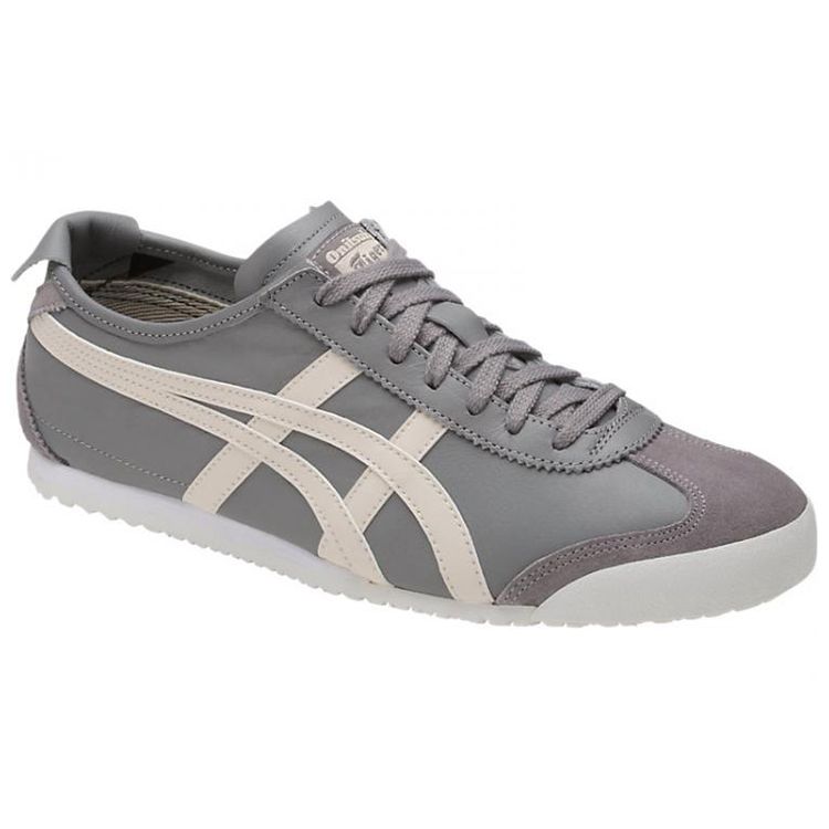 Onitsuka Tiger Mexico 66 Leather Lightweight Comfortable Sports Shock Absorption Low-Top Lifestyle Casual Shoes Unisex sneaker Light-Gray D4J2L-9602