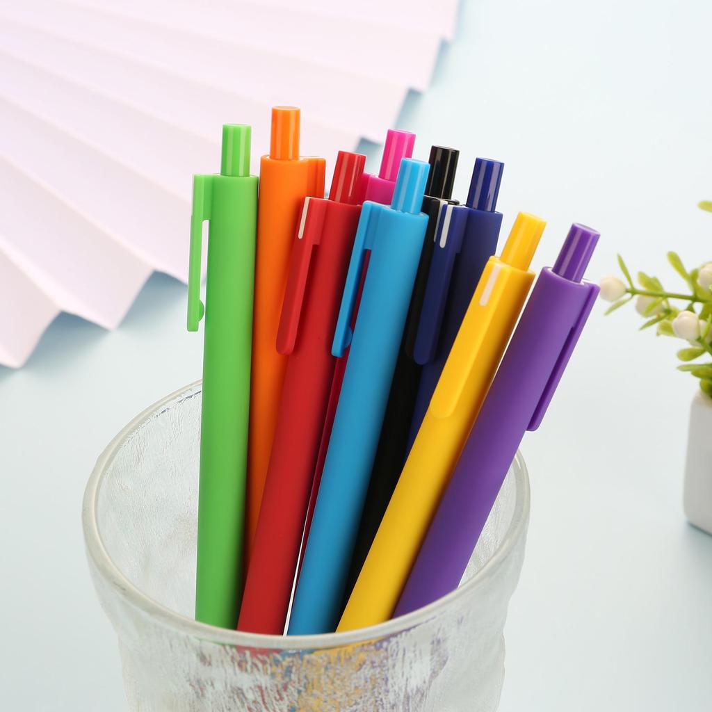 Stylo à encre Candy Neutre 0,5 mm - Stylo d'écriture haute brillance pour étudiants et bureau, Idéal pour les signatures et les cadeaux