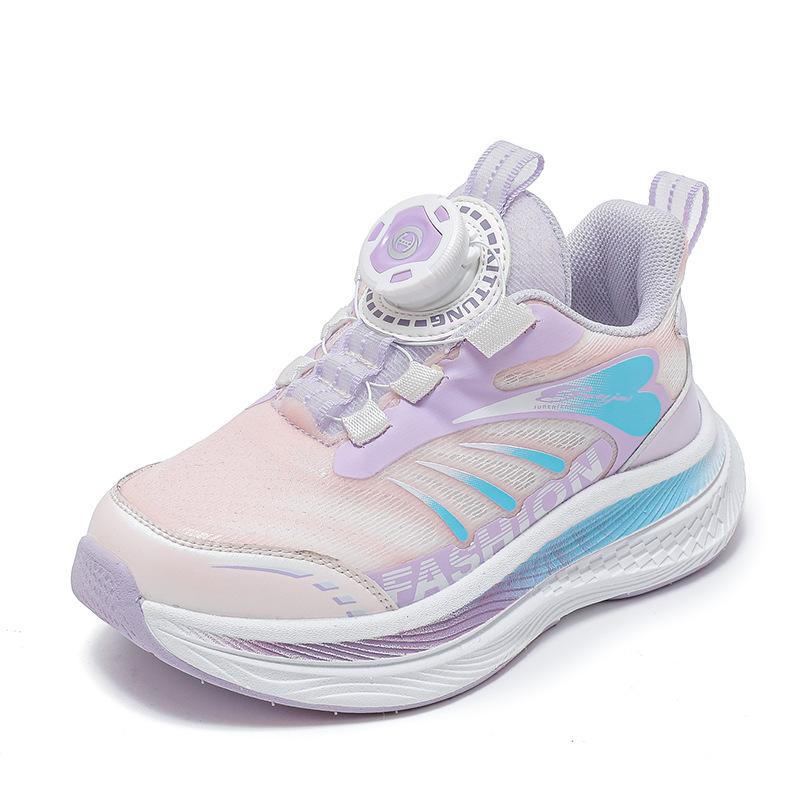 

Дышащая спортивная обувь для девочек, сетчатая повседневная обувь для мальчиков, модные кроссовки «папины» для маленьких девочек, детские легкие кроссовки для бега 37 фиолетовый