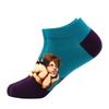 springtime Fashion Colorful Cotton Mens Socks Harajuku Stripe Art oil painting Animal Print Funny Happy Ankle Socks