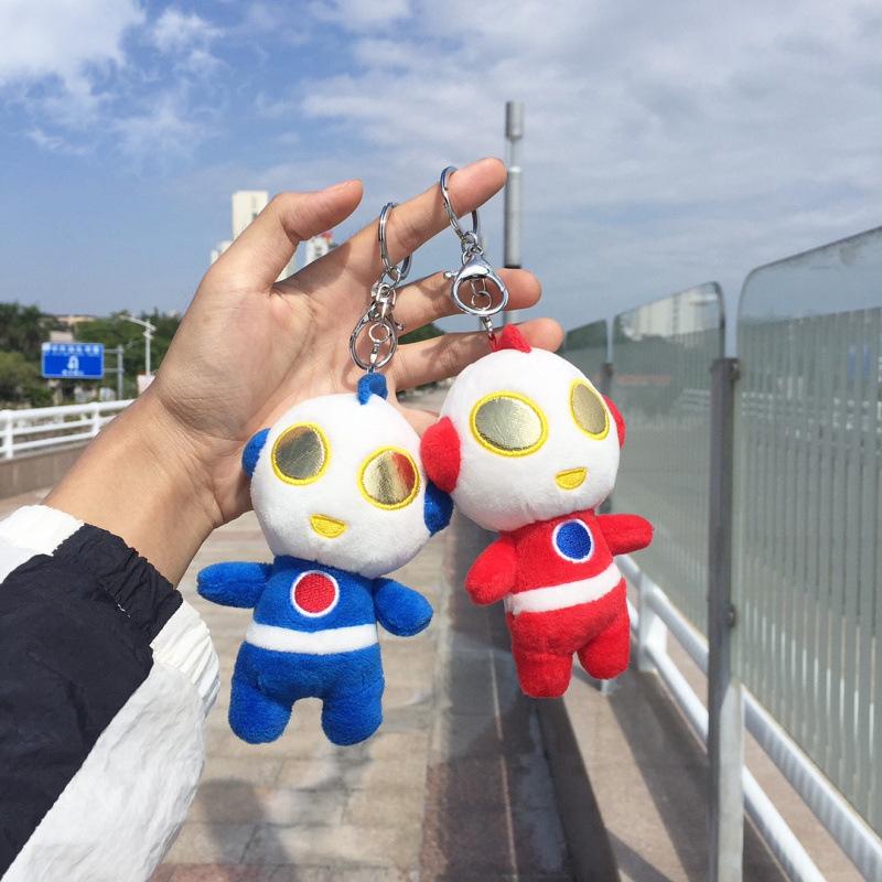 Cute Cartoon Ultraman Pendant Plush Doll Small Mini Doll Claw Machine Keychain Bag Hanging Decoration
