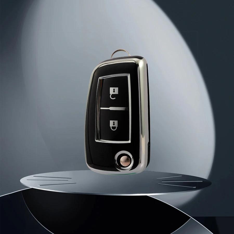 

2 Button Shell Fob for Nissan Xtrail Sunny Cefiro A32 Qashqai J11 Juke TPU Car Remote Flip Key Case Cover Accessories