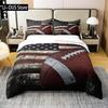 American Flag Bedding Set Baseball Sports Comforter Set 3 Pcs for Kids Teens Adults Room Decor Duvet Cover with 2 Pillowcases