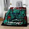 Coperta Stampata Cartoon G-Ghostbusters Calde Coperte in Flanella Morbide e Confortevoli Coperta da Casa Viaggio Fodere per Letto Regalo di Compleanno