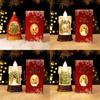 Christmas Waterilluminated Candle Night Light With Creative Mini Wind Lamp For Holiday Decor