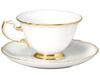 Okura Pottery Art, The Okura White Masterpiece Cup & Saucer, Coffee/Tea, Approx. 200cc, Made In Japan, 70c/1111