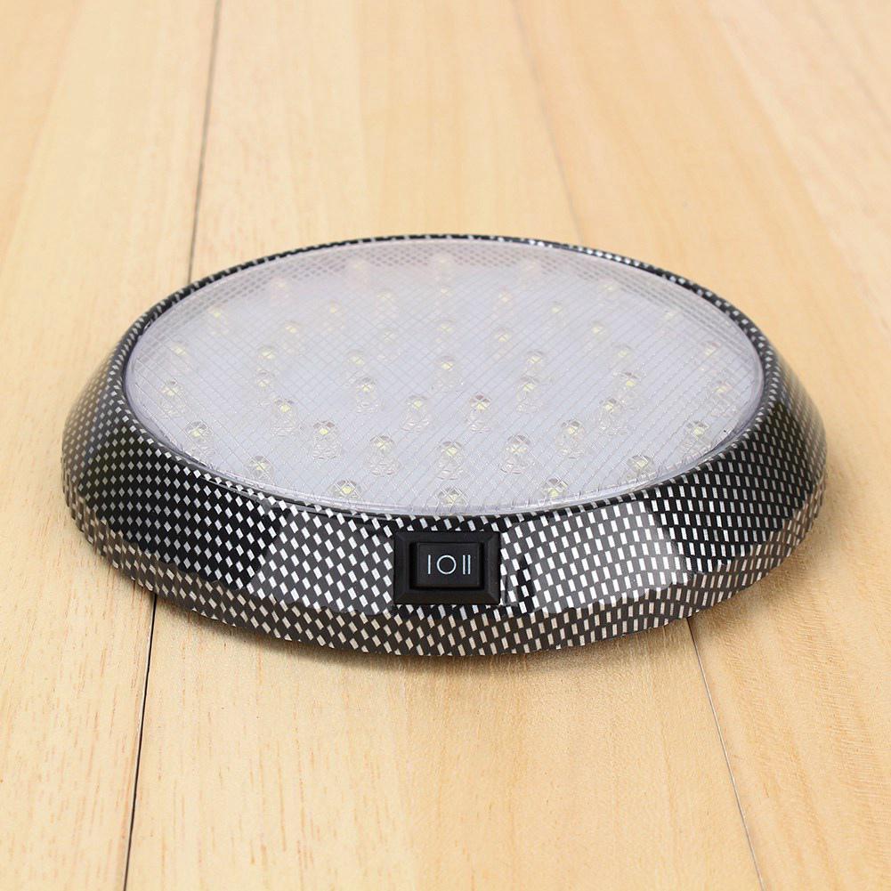 Car DC 12V 46LED Interior Roof Ceiling Dome White Light Reading Lamp Universal