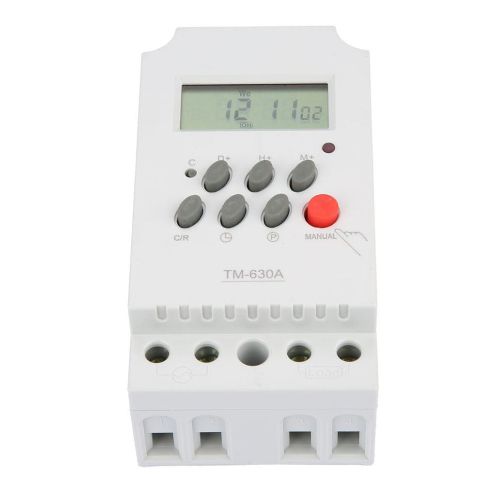 TM630A 12V DC/AC220V Mini LCD Digital Microcomputer Control Power Timer Switch