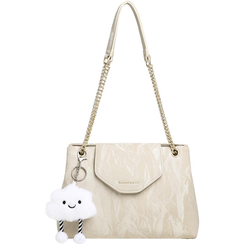 Light Luxury Cowhide Women s Shoulder Tote Bag