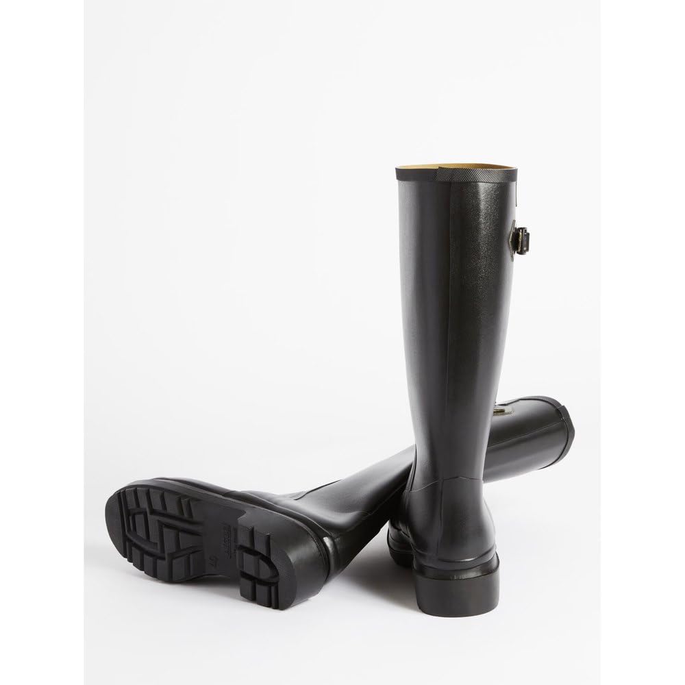 Aigle Official Sesac Lady Rubber Rain Black Boots,