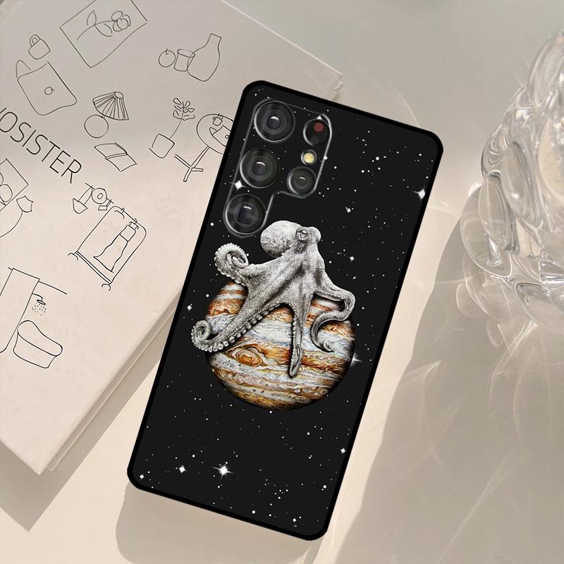 Marine Life Ocean Octopus Case For Samsung Galaxy S23 S21 S22 Ultra S20 FE S8 S9 S10 Plus Note 10 Note 20 Ultra Cover