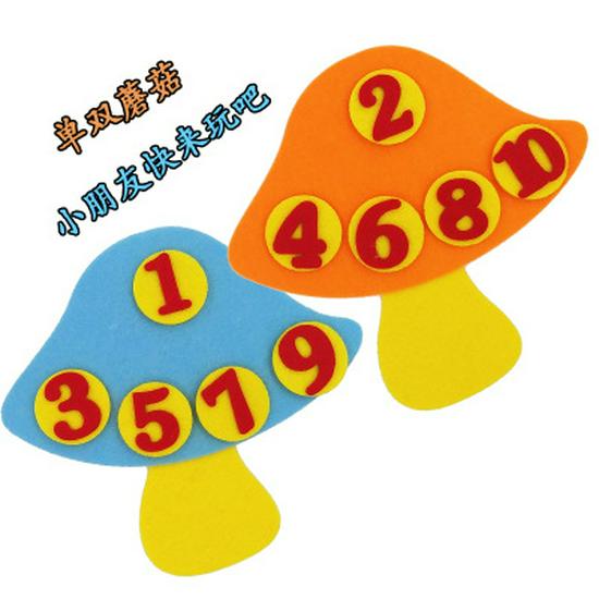 Colț de grădiniță DIY: Materiale Didactice Puzzle Numere din Pâslă