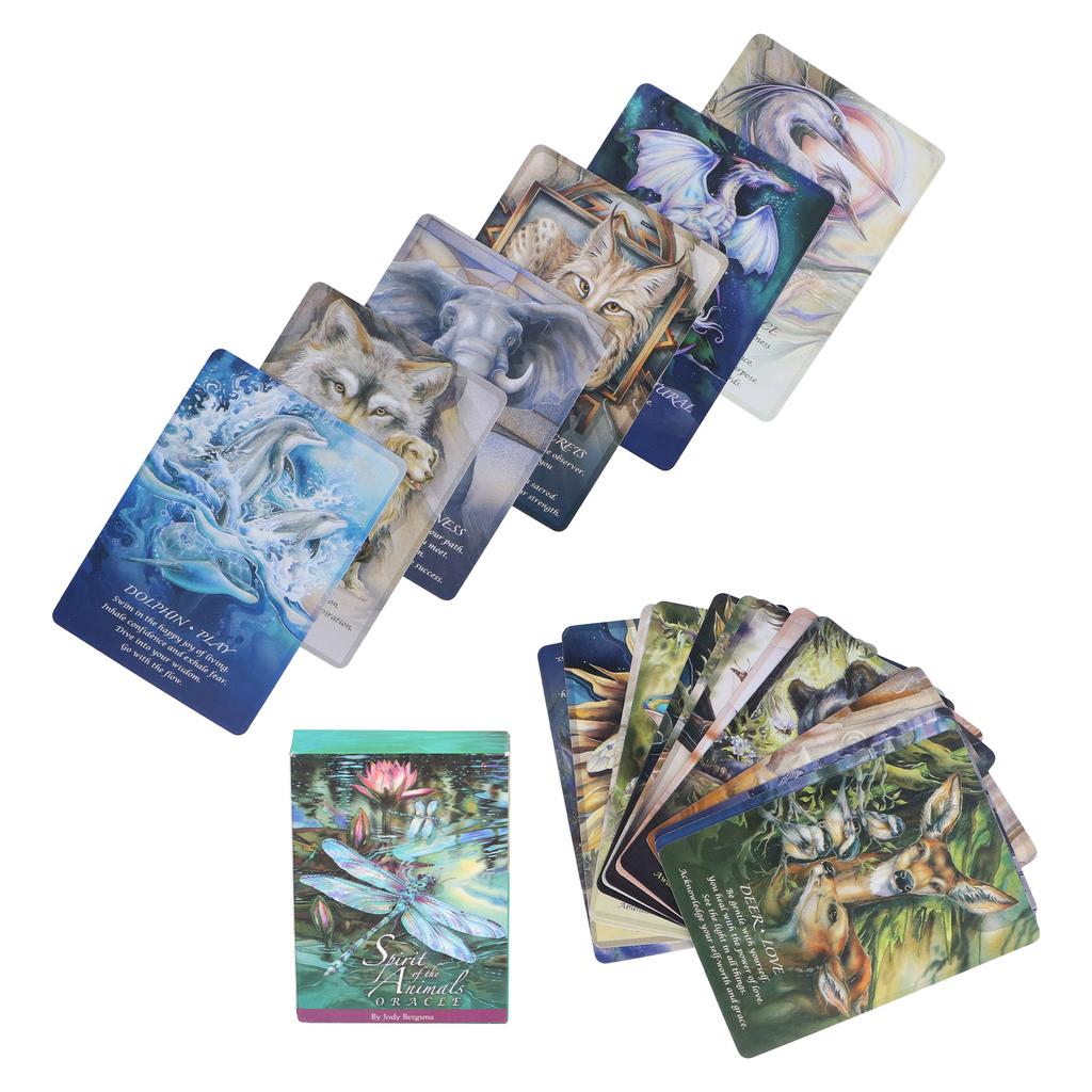 Spirits of The Animals Oracle Cards English Divination Fate Fortunetelling Tarot Card Decks