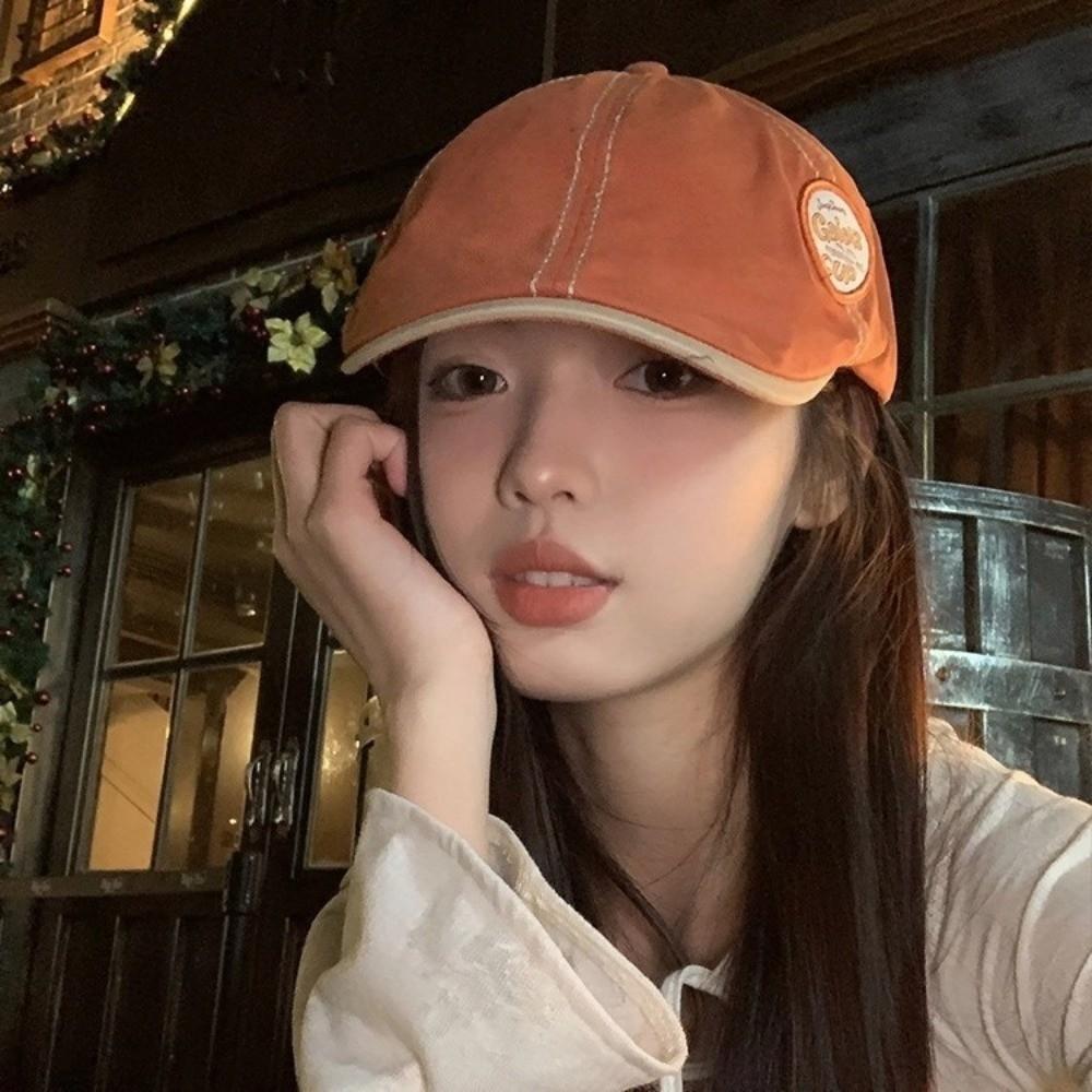 Y2k Newsboy Flat Cap Vintage Beret Adjustable Painter Hat  Spicy Girl