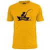 Herren Angeln T-Shirt Angeln Fisch Angelrute Fluss