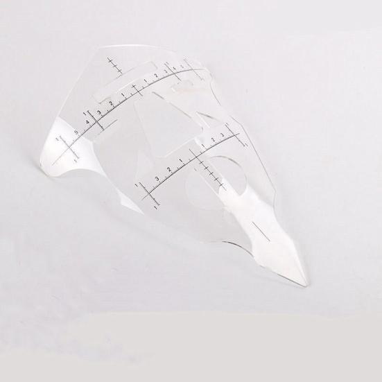 Microblading Measure Semi Permanent Stencil Makeup Eyebrow Tattoo Guide Ruler