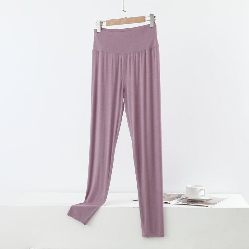 Modal Women's High-Waisted Slimming Leggings, Plus Size, Spring/Autumn Tapered Pants