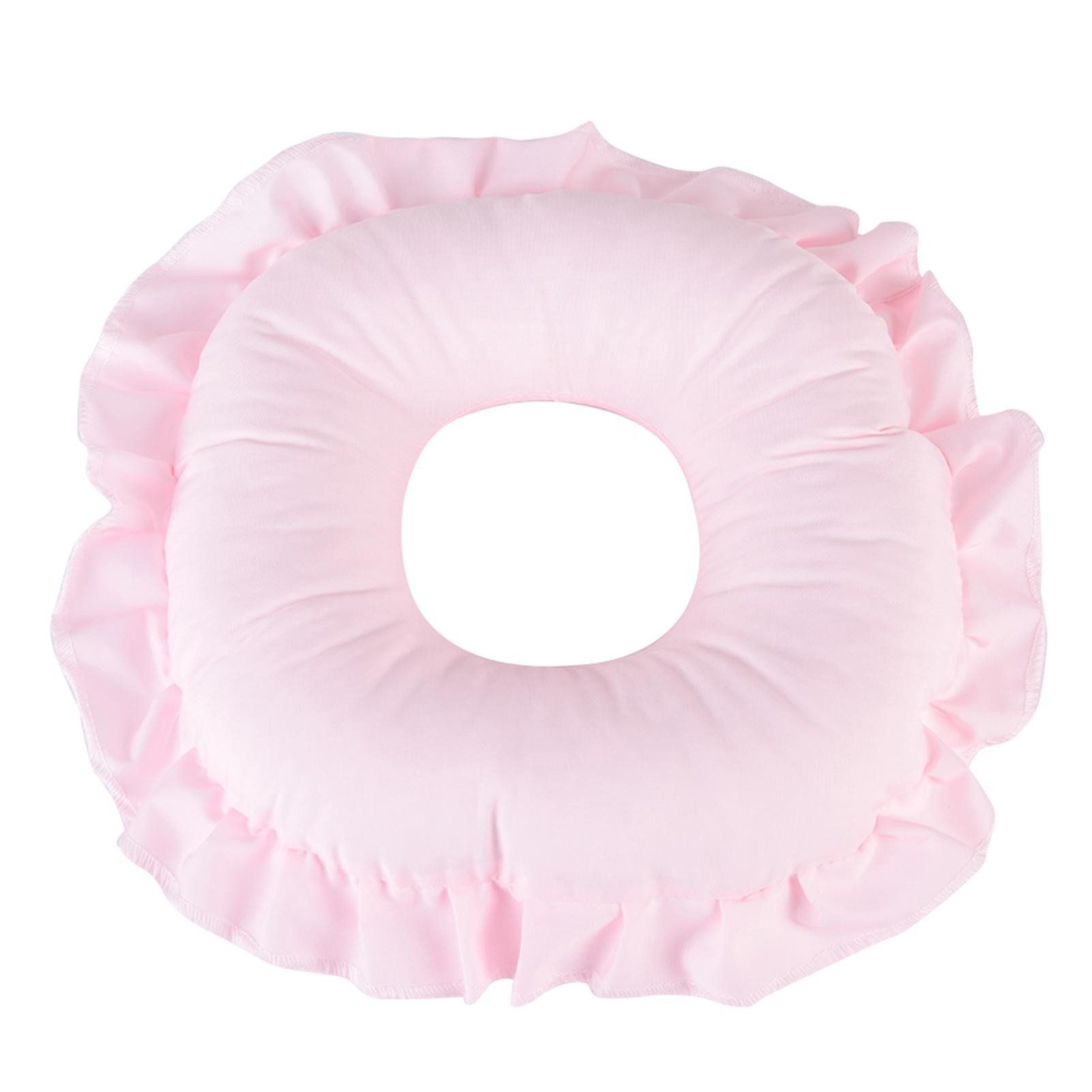 

Polyester Face Relax Pillow SPA Salon Massage Hollowed Pillow Nap Rest Cushion blue white pink