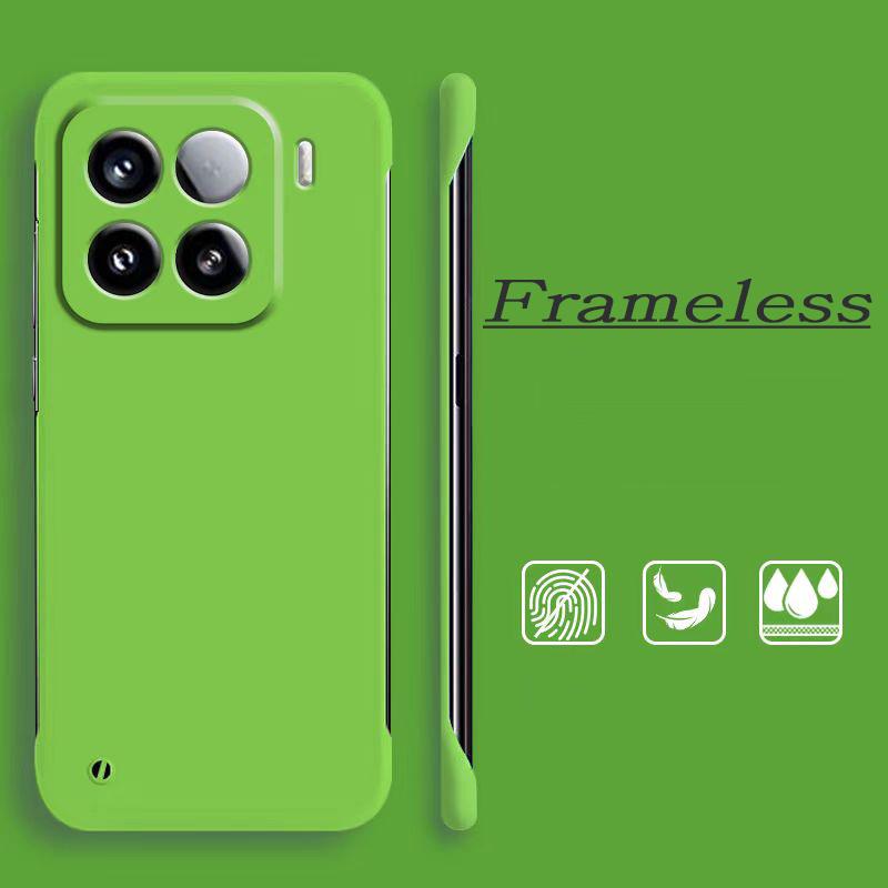

Модный тонкий безрамочный чехол для Xiaomi Mi 15 Pro 14 13 Ultra 12 Lite 11 12T 13T Poco M6 Pro X5 Redmi 14C 13 12 K80 K70 K70E Чехол Hard Scrub PC Xiaomi Mi 15 зелёный