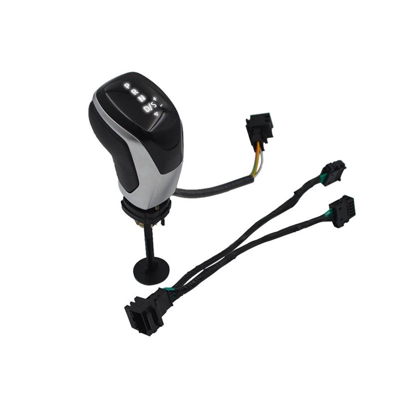 Electronic Shift Handle LED Gear Shift Knob For VW Golf MK6 MK7 Passat B7 B8 Tiguan MK2 DSG A White Light Parts Accessories