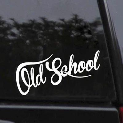 Samolepka na auto ze staré školy Auto Euro Vinyl Oldstyle Vintage Vinyl Decals Vodotěsná dekorace na okna 18*9cm