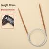 Bamboo & Stainless Steel Circular Knitting Needles - Handmade Tools for Sweater, Yarn, Crochet, and Straight Needles.