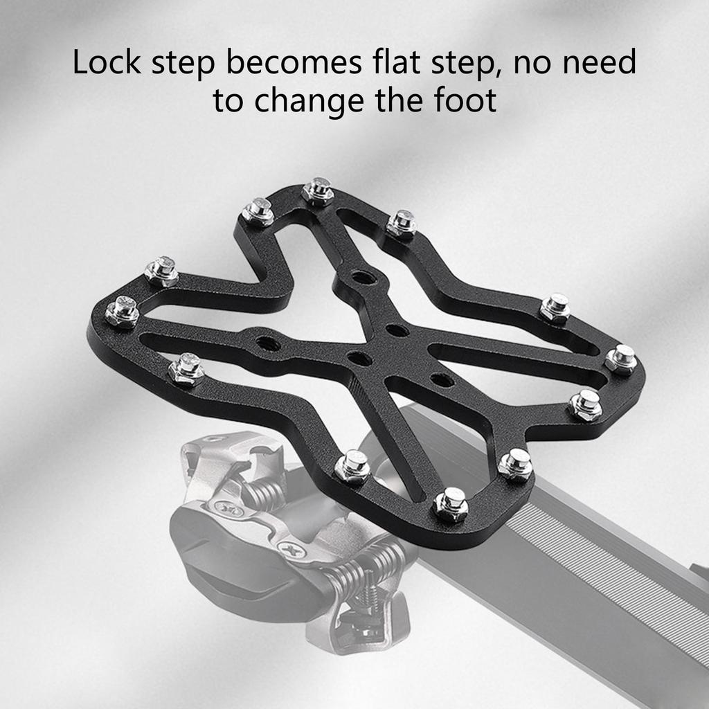 Bicycles Clipless Pedal 1 Pair Pedal Platform Adapter Aluminum Alloy Bike Pedal Adapter Platform Adapters Cleats Pedal