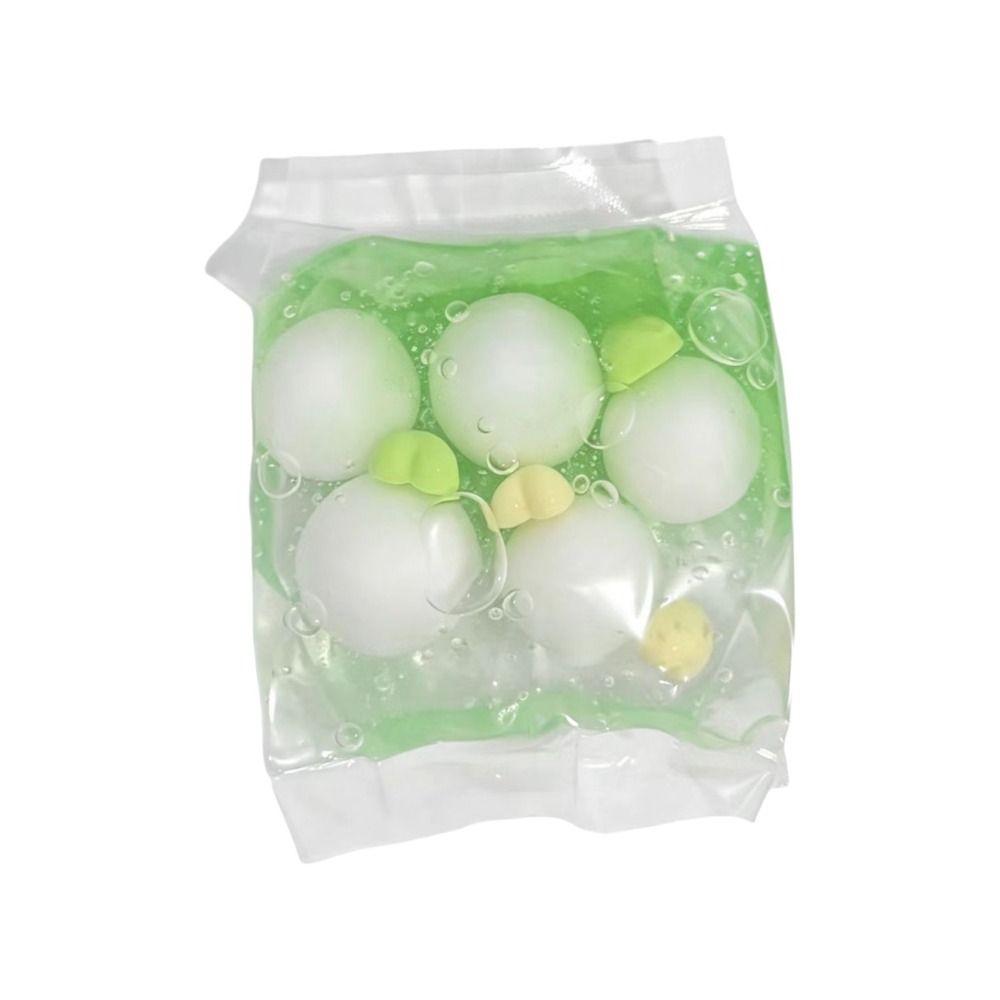 Fruit Color Crunchy Squishy Bag Handmade Sensory Dumpling Squishy Crispy Handmade Ball Desk Decor
