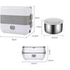 Portable Double Thermal Insulation Bento Box with Stainless Steel Liners Household Food Heating Container Boxes New Heat Evenly Electric Lunch Box