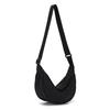 Fashion new solid color women's messenger bag large capacity portable portable dumpling bag versatile go out shoulder bag women