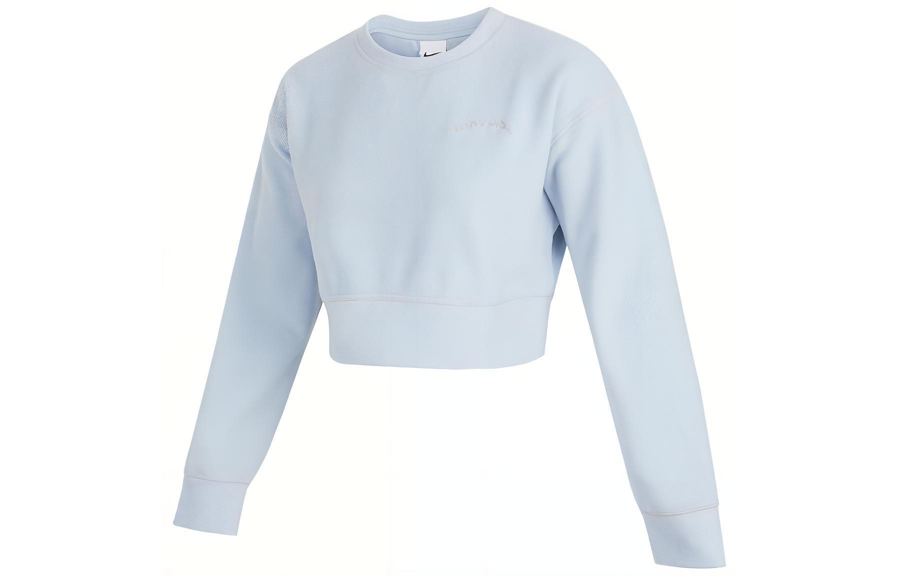 Nike Sweatshirts Women s Blue Crew Neck Moderate Regular DO6965-418 XL