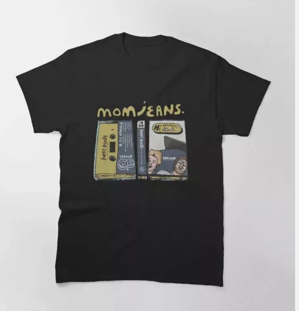 Mom Jeans Band Cotton Black Size T-Shirt Gift For Fan