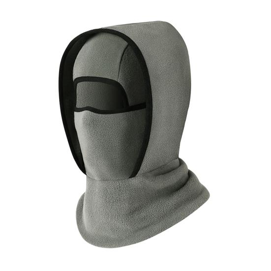 

Winter Thermal Hat Cold Weather Windproof Outdoor Skiing Motorcycle Riding Cycling Fleece Face Guard Balaclava Hood Neck Warmer світло-сірого кольору