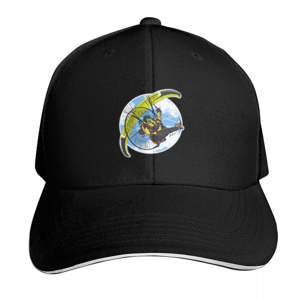 Paramotor Powered Parachute Baseball Cap Hat Beach Birthday Big Size Hat Western Hat Womens Hats Unisexs