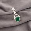 Green Onyx Gemstone Jewelry, Handmade Silver Jewelry, 925 Sterling Silver Beautiful Pendant Gift For Mom