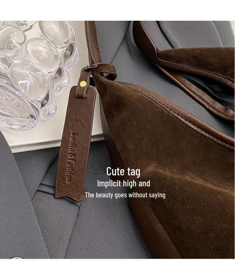 Geantă Tote de Umăr Retro Mată de Mare Capacitate pentru Femei - Moda Toamnă 2023