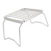 Folding Campfire Grill Stainless Steel Grid Shaped Camping Grill Grate Picnic QQB Grate for Outdoor