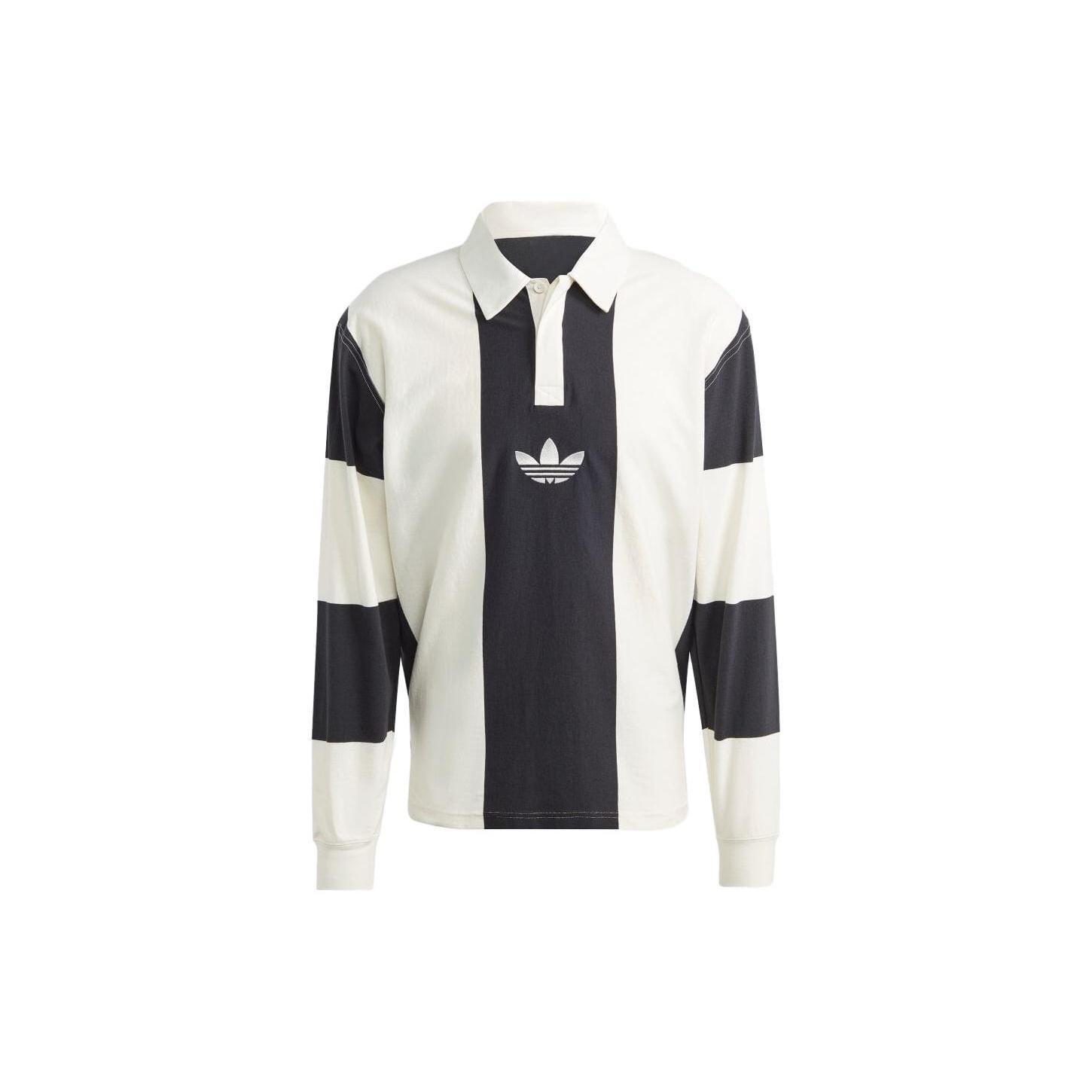 adidas originals Hack Rugb Polo T-Shirts  White Black  Men s HZ0708 M