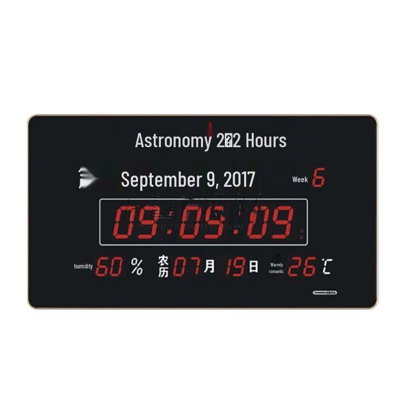 Astronomical Perpetual Calendar Electronic Wall Clock