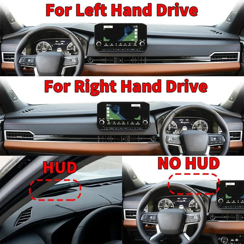 fit for Mitsubishi Outlander -2025 PHEV Car Dashmat Accessories Dashboard Cover Pad DashMat Sunshade Protective Carpet