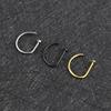 Punk Women Men Fake Piering Nose Ring Earrings Fashion Non Piercing Nose Clip Stainless Steel Perforation Septum Body Jewelry