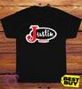 New Justin Boots Logo Men's American Funny T-Shirt Size S To 5XL