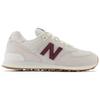 New Balance 574 Bianco Osso Borgogna Sneakers Unisex Crema Nero U574NOW