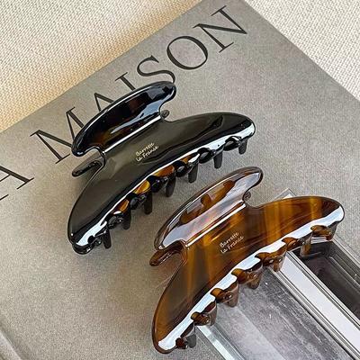 Fashion Retro Korean Acetate Hair Claw Large Crab Hair Clips Shark Clip Simple Hairpin Fashion Hair Accessories for Woman Girls