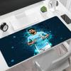 Dynamic Soccer Player Pose Large Mouse Pad Keyboard Mat Computer Desk Keyboard Mat Non-Slip Rubber Bottom Computer Desk Office Decoration Accessory